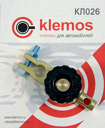 Клемма болт малая Klemos КЛ026 с выключателем массы сплав алюминия &quot;-&quot;