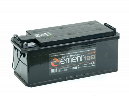Smart Element TT 190Ач 1250А (6СТ-190) G51.4 прямая (4) WET (514х218х210) болт