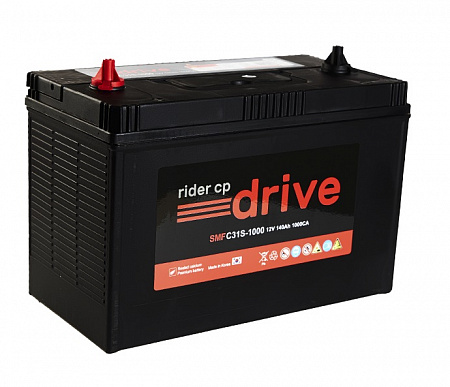 RIDER 140Ач 1000А (C31S-1000) D33 универсальная (9) WET (330х172х220(242)