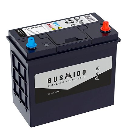 Bushido 55Ач 500А (70B24L) B24L обратная (0) WET (234х127х200(220)