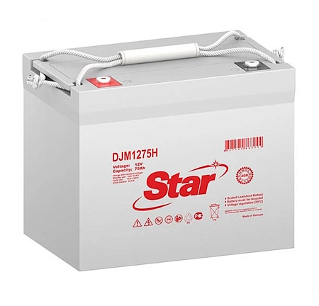 STAR 75Ач 12В (DJM1275H) (260х170х215) AGM