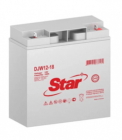 STAR 18Ач 12В (DJW12-18) (181х77х168) AGM
