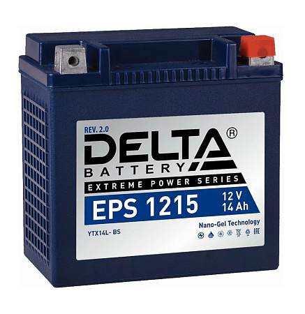 Delta 14Ач 220А (EPS1215) YTX14L (149х87х144) AGM