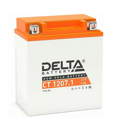 Delta 7Ач 100А (CT1207.1) YTX7L (114х70х132) AGM